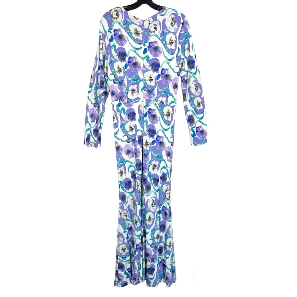 Diane von Furstenberg Timmy Watercolor Floral Midi Dress Large - Picture 7 of 11